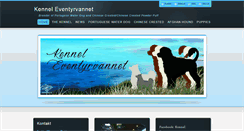 Desktop Screenshot of kennel-eventyrvannet.com